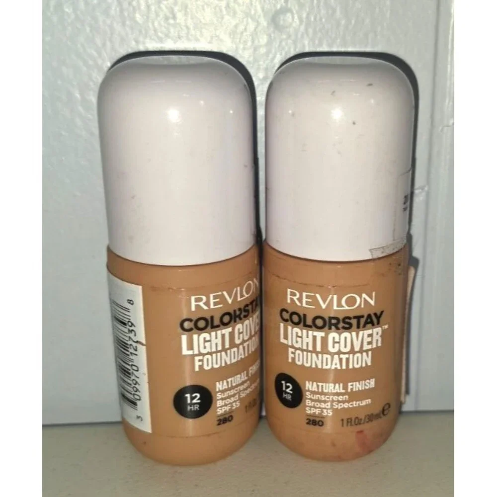 Revlon Colorstay Light Cover Foundation 12 hour Lot of 2 280 Tawny